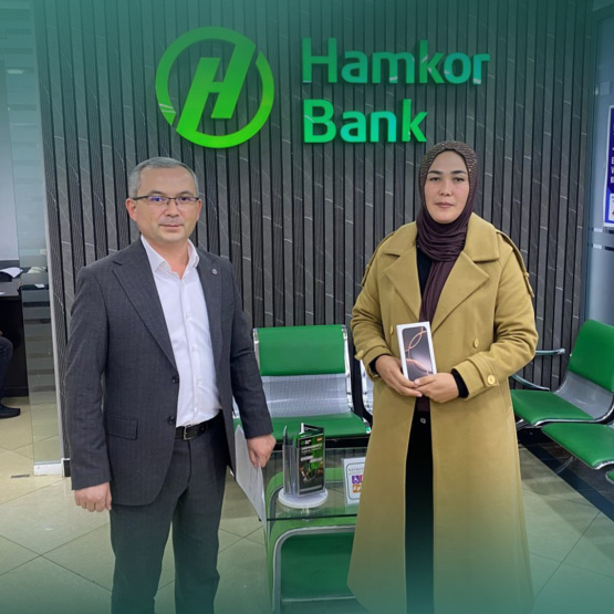 Победители первого этапа акции Omnypay и Hamkorbank получили свои новые iPhone 16 Pro!